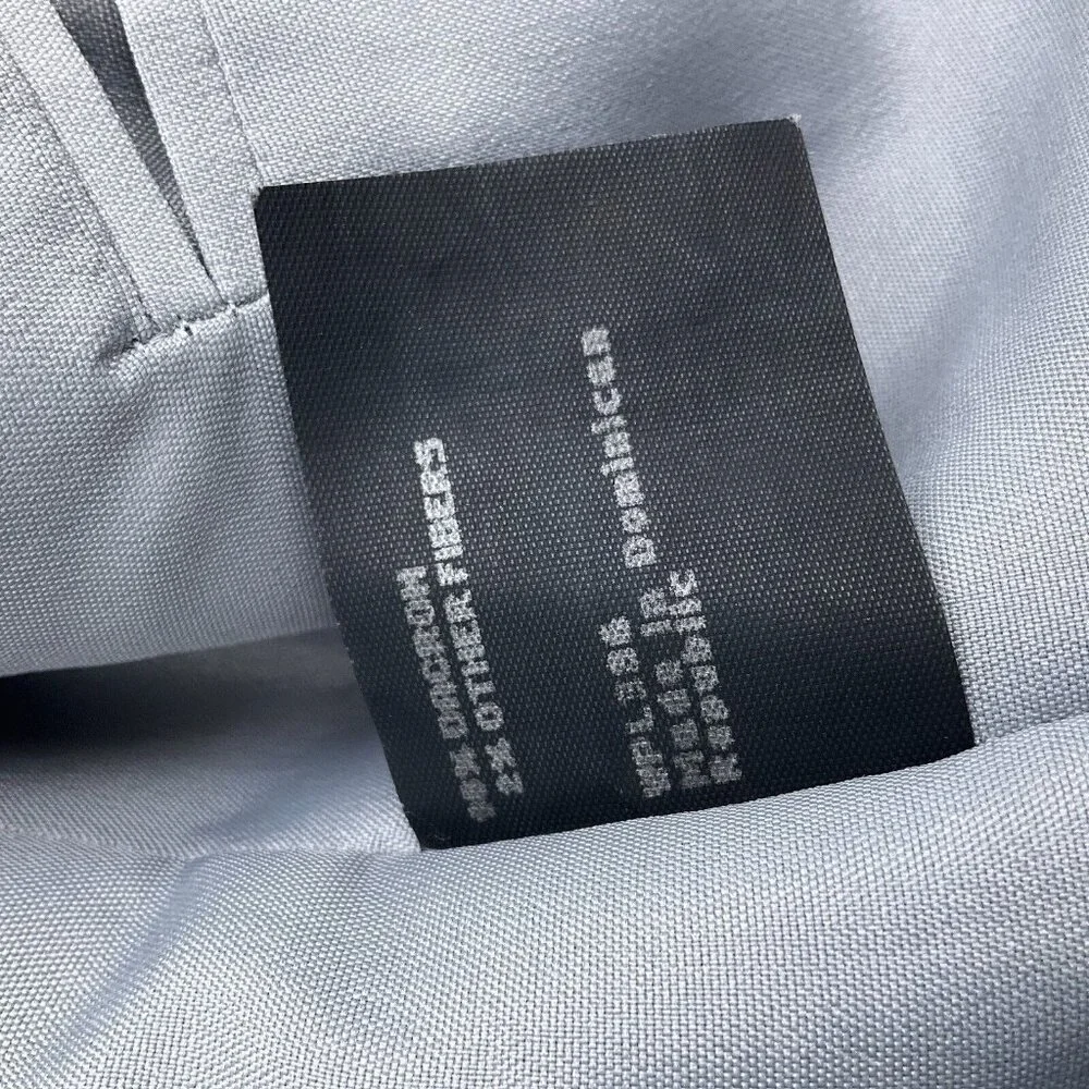 Reed St James Blazer‎ Men 46L Gray White Chalk Stripe Dacron Classic Career VTG